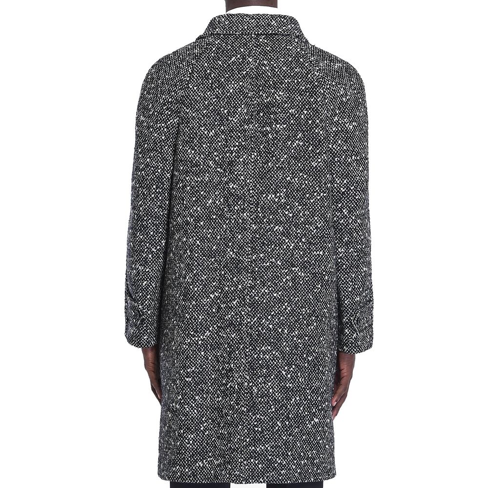 Experience the sublime elegance of the Celine Gray Mohair Coat, crafted from luxurious mohair and wool, embodying timeless sophistication for the discerning gentleman or refined lady.