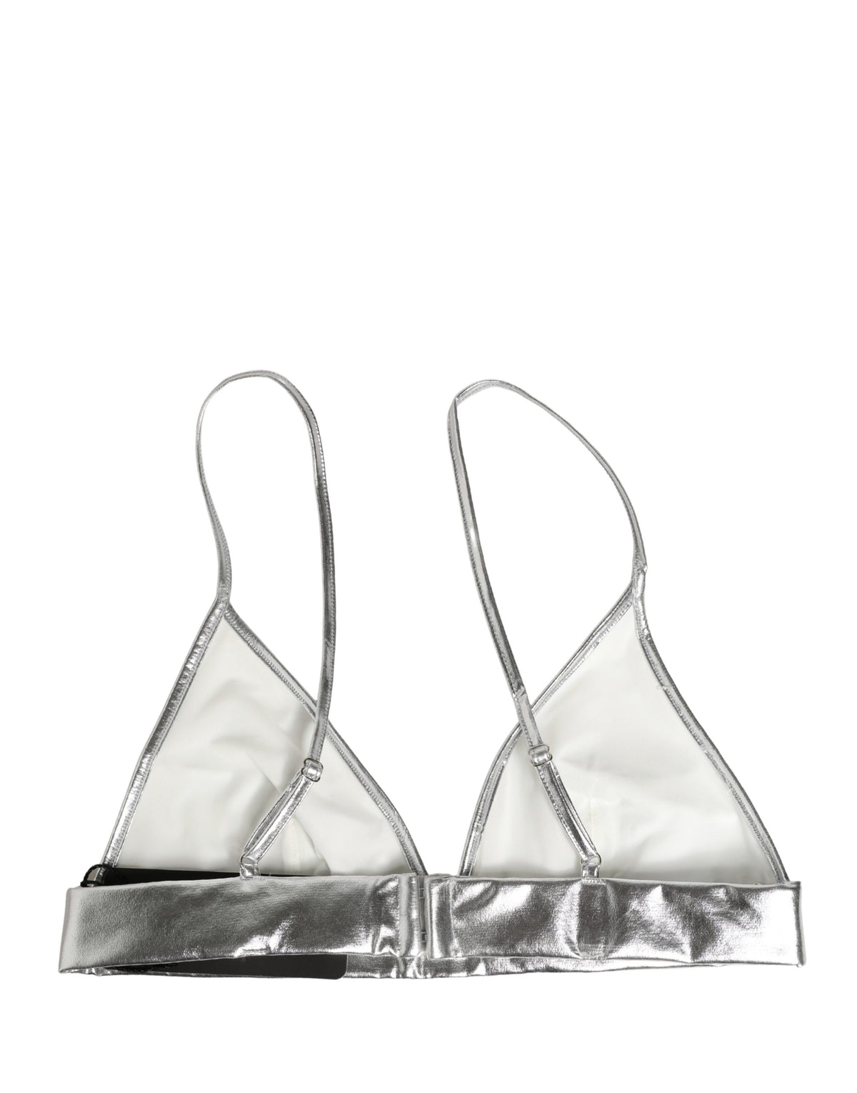Dolce & Gabbana Metallic Silver Bustier Top | Exquisite Luxury