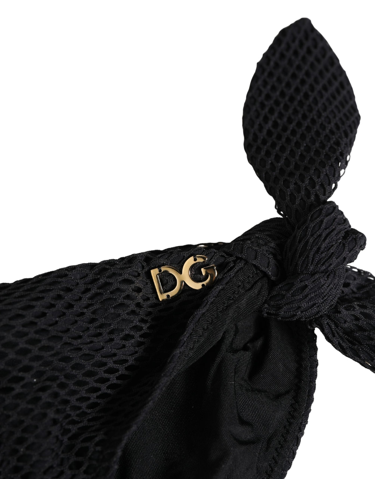 Dolce & Gabbana Black Side-Tie Bikini Bottoms - Luxe Elegance