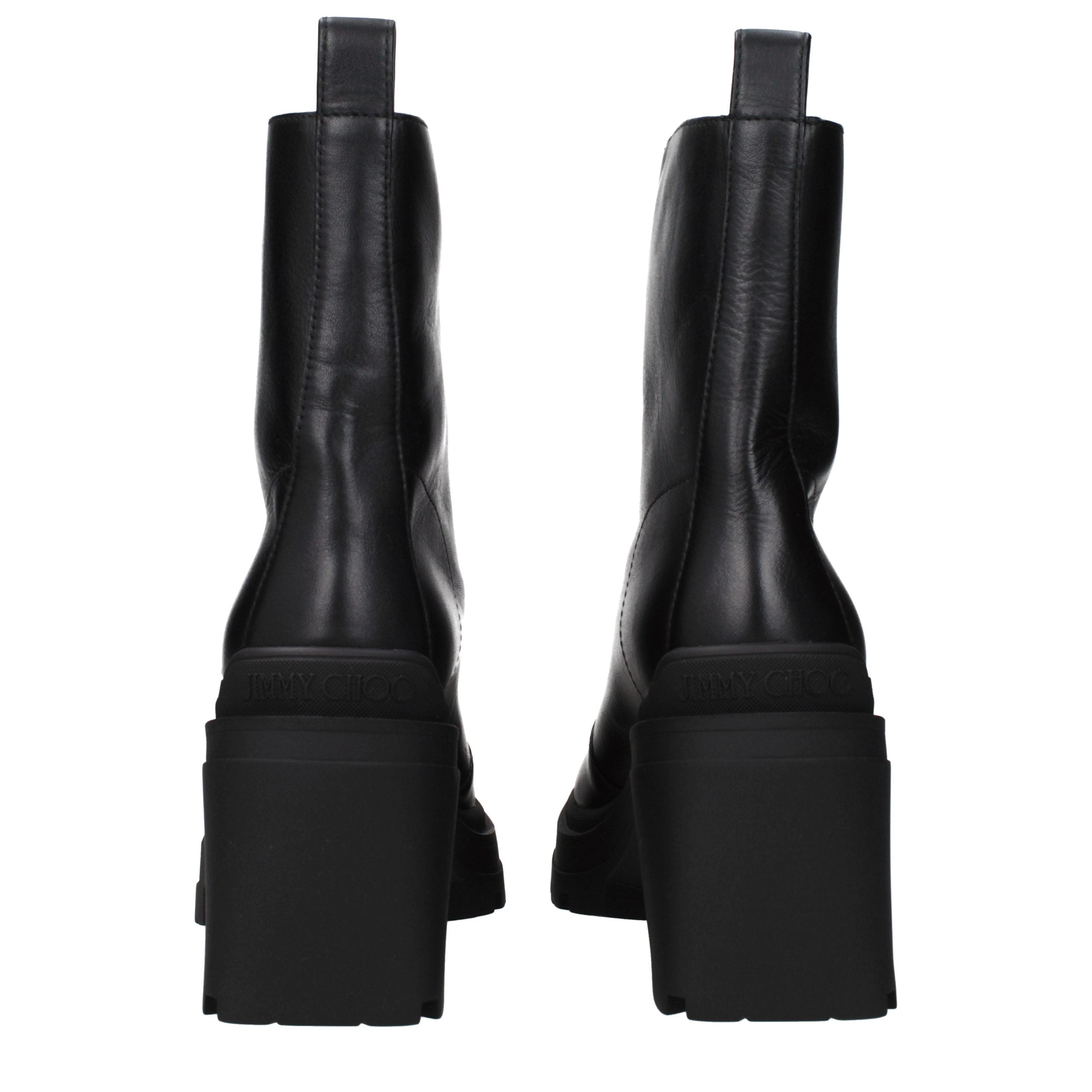 Step into the realm of elegance with Jimmy Choo Black Leather Ankle Boots, where exquisite craftsmanship and timeless design elevate your style to new heights.
