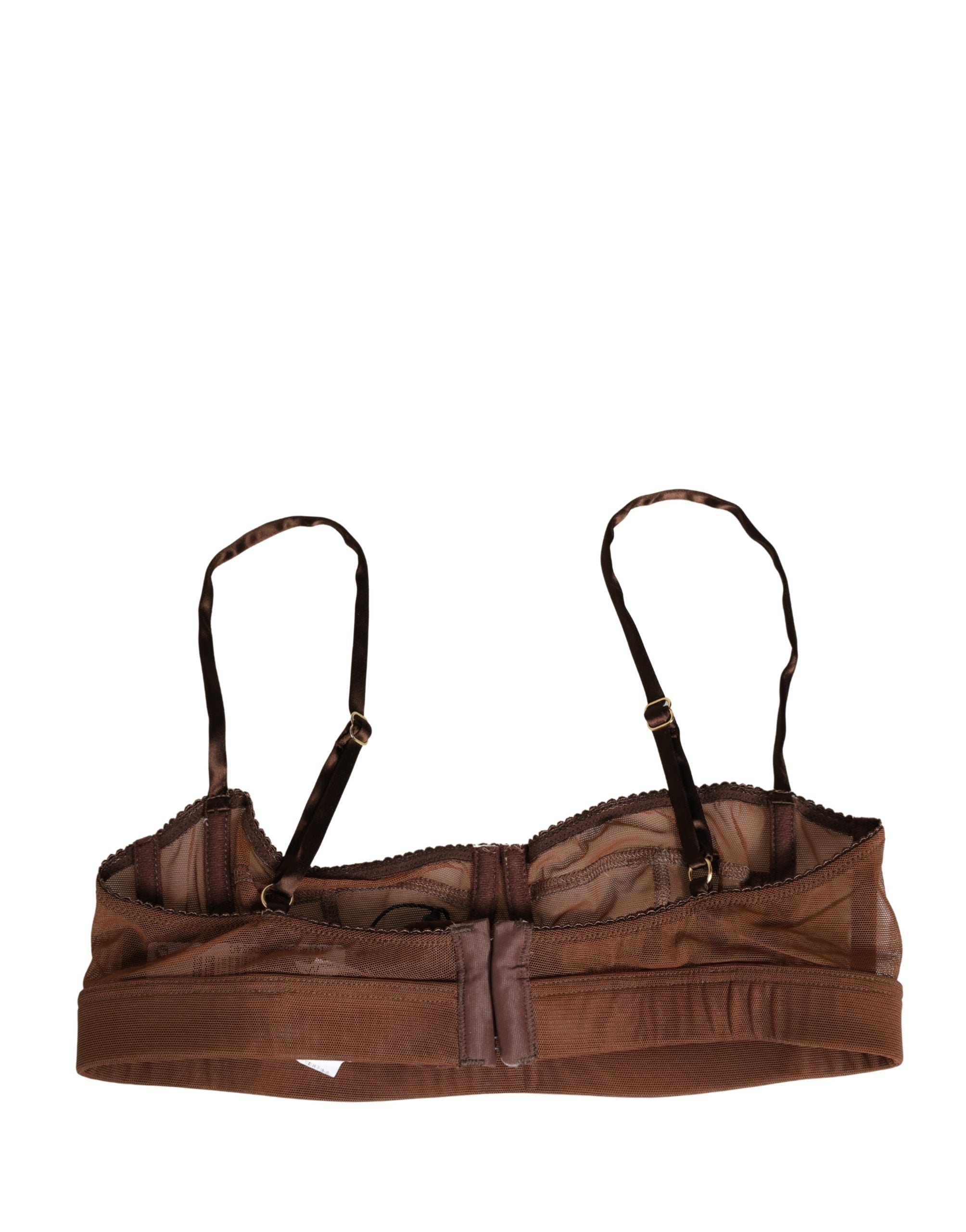 Dolce & Gabbana Balconette Bra - Luxurious Nylon Mesh Elegance