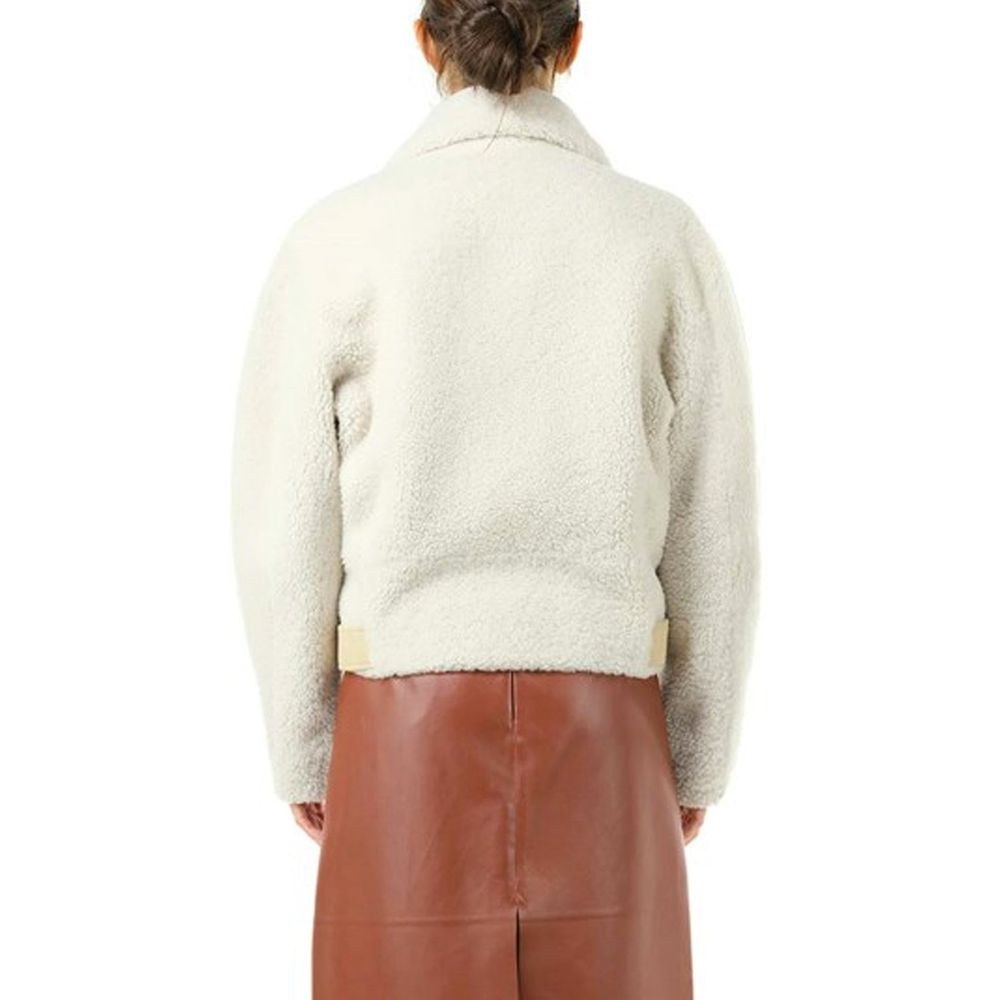 Chloé Beige Polyester Biker Jacket - Luxe Designer Couture