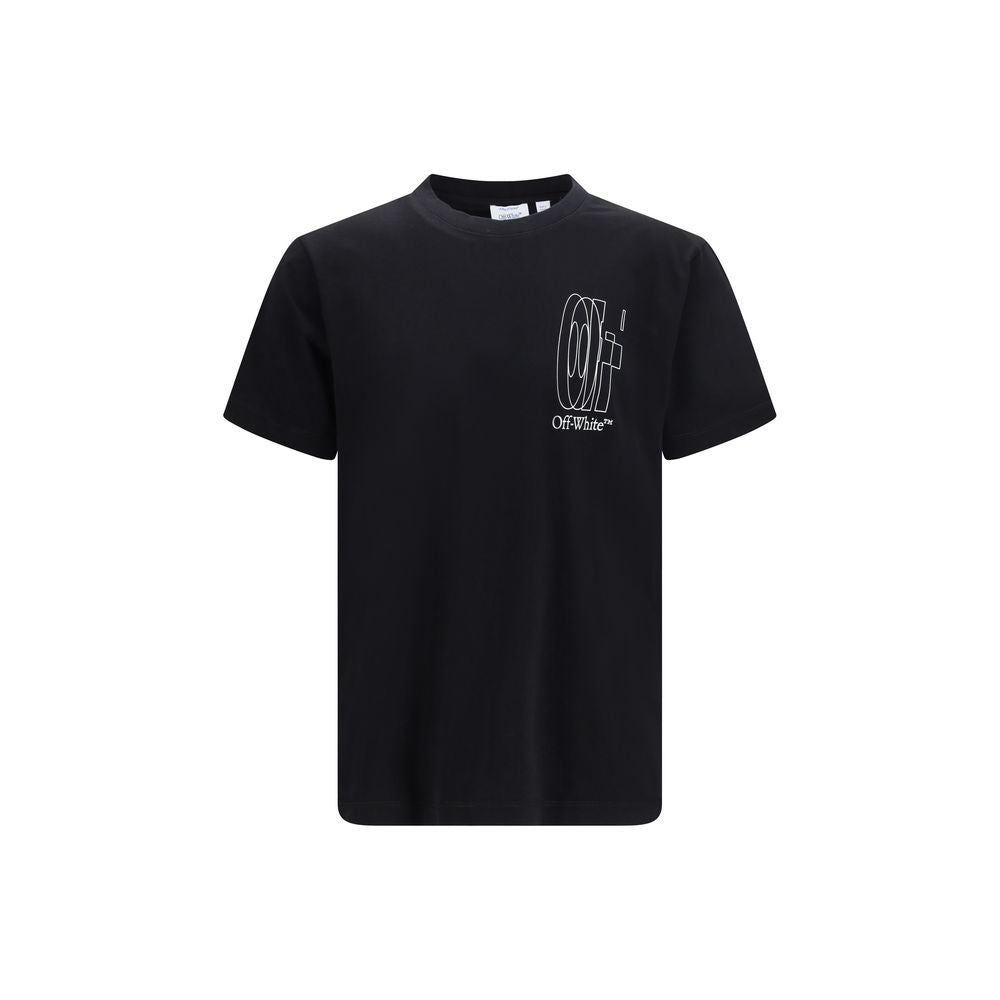 Off-White Black Cotton T-Shirt – Luxurious Streetwear Elegance
