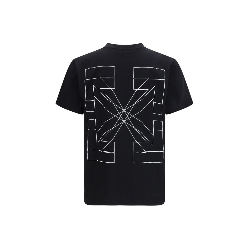 Off-White Black Cotton T-Shirt - Luxurious Streetwear Elegance