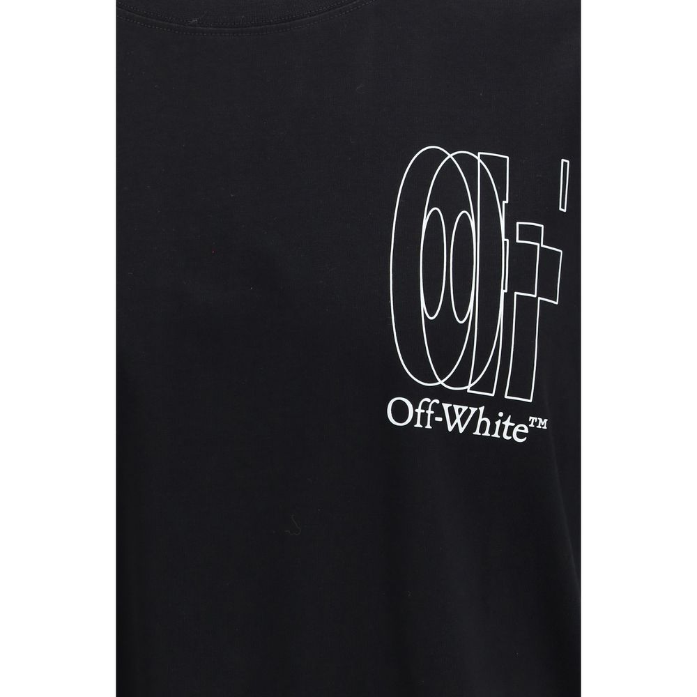 Off-White Black Cotton T-Shirt - Luxurious Streetwear Elegance