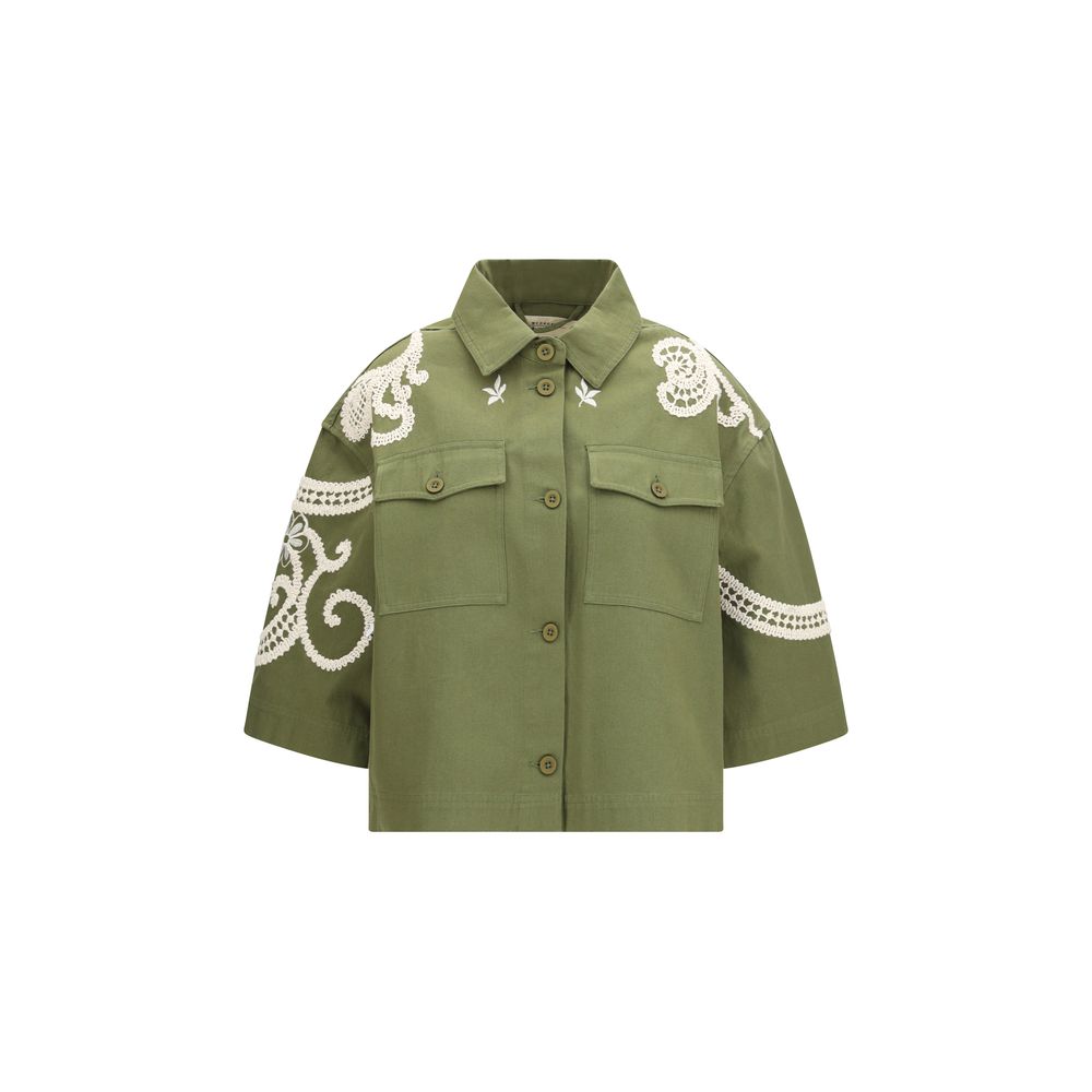Indulge in the Max Mara Bicolor Cotton Coat, a masterpiece of 100% cotton that redefines elegance with its exquisite design and luxurious details, perfect for every occasion.