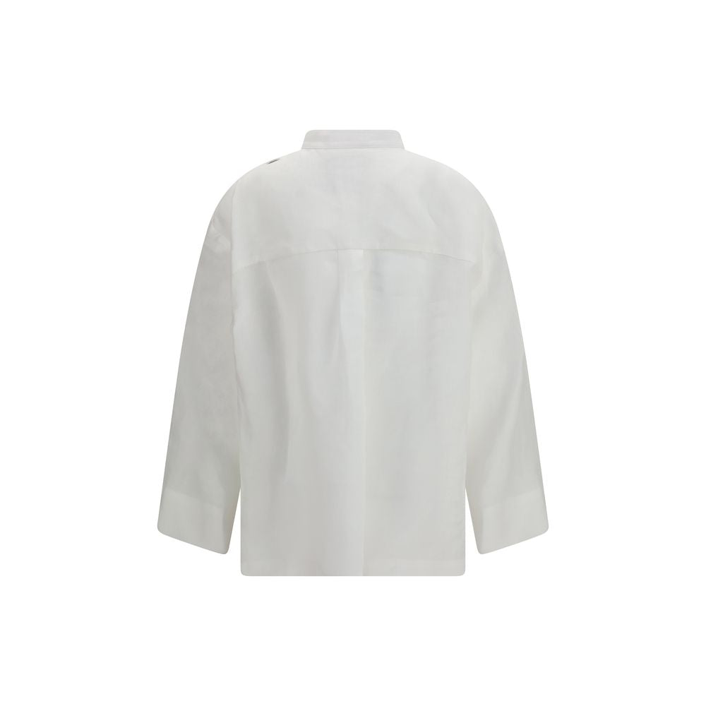 'S Max Mara White Linen Shirt