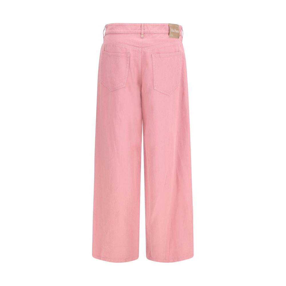 Elevate your wardrobe with 'S Max Mara Multicolor Cotton Casual Pants, a luxurious blend of cotton and linen, designed for effortless sophistication and timeless elegance.