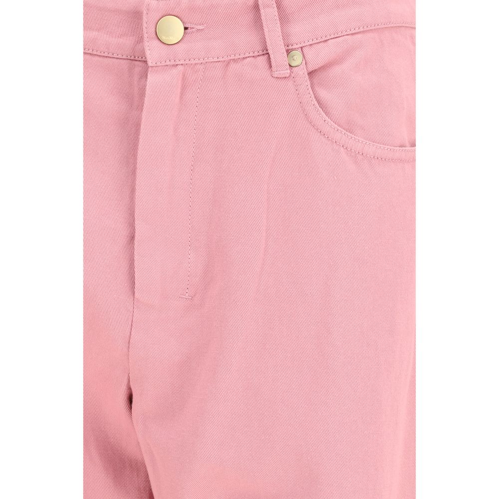 Elevate your style with 'S Max Mara Multicolor Cotton Casual Pants, a luxurious blend of cotton and linen, designed for effortless sophistication and timeless elegance.