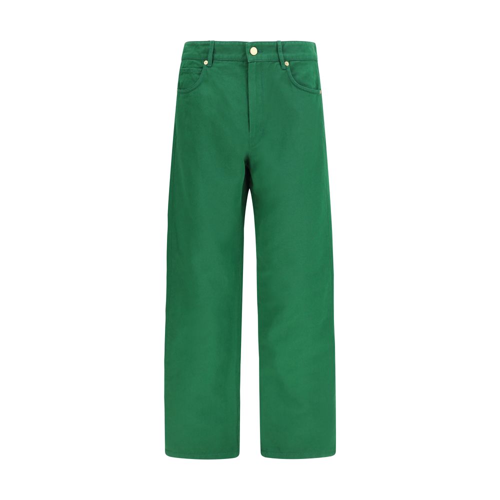 'S Max Mara Bicolor Cotton Casual Pants - Timeless Luxury Elegance
