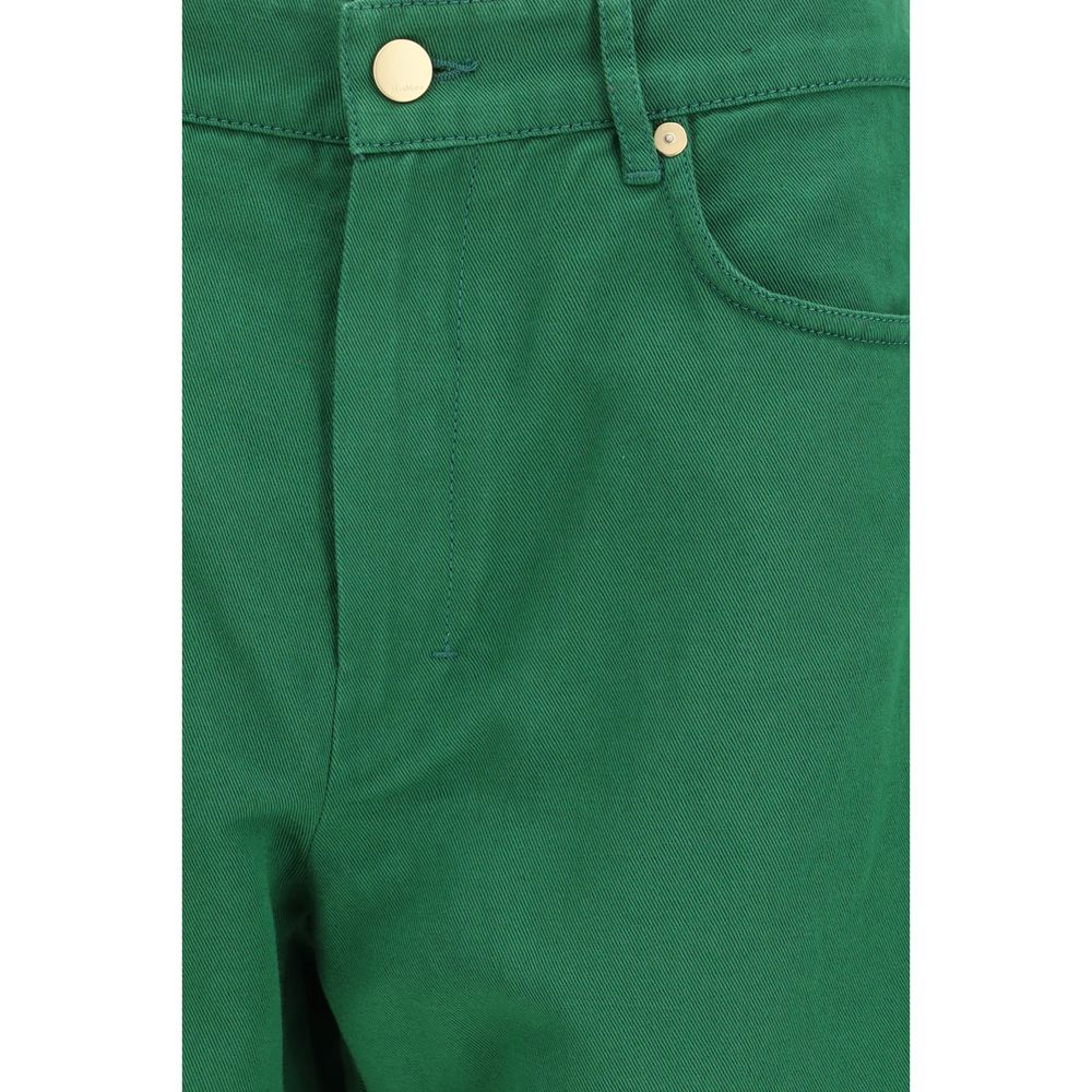 'S Max Mara Bicolor Cotton Casual Pants - Timeless Luxury Elegance