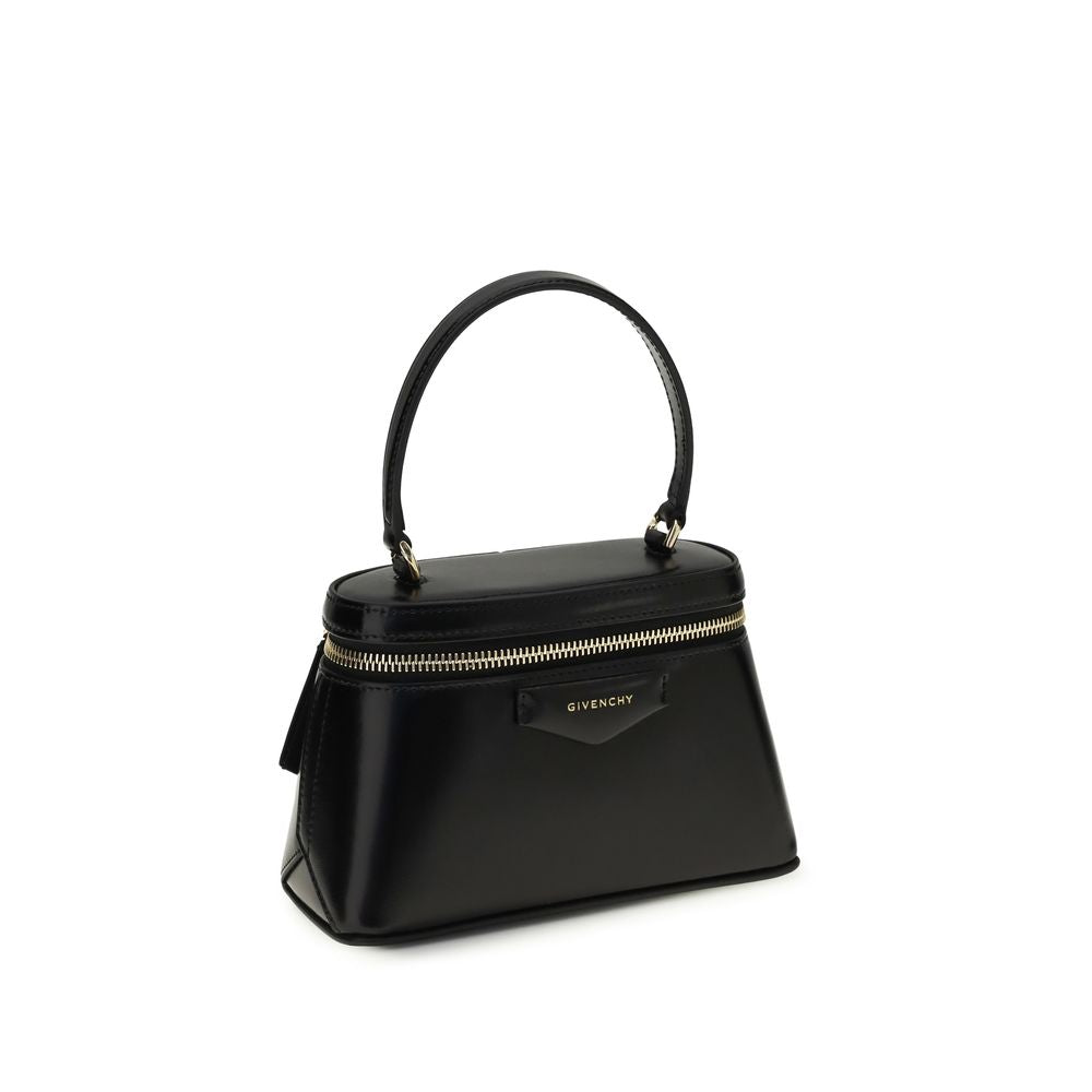 Givenchy Black Calf Leather Handbag - Artisanal Luxury Elegance