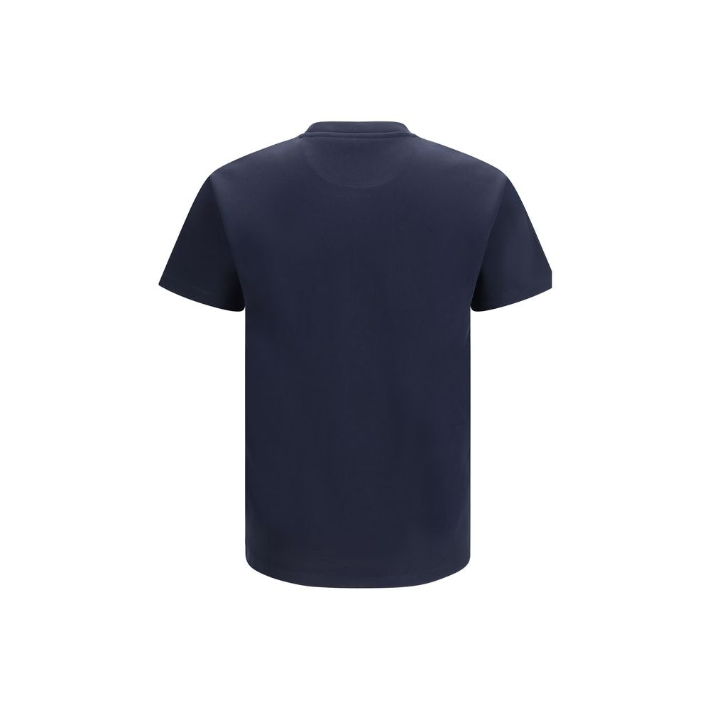 Elevate your wardrobe with the Fendi Blue Cotton T-Shirt, a luxurious blend of 100% cotton and exquisite craftsmanship, perfect for the discerning individual.