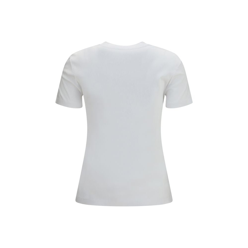 Elevate your wardrobe with the Max Mara Pure White Cotton T-Shirt, a luxurious blend of comfort and elegance, perfect for sophisticated everyday allure.