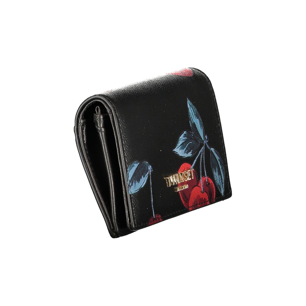 TWINSET Cherrie Wallet - Artisanal Luxury Accessory in Black