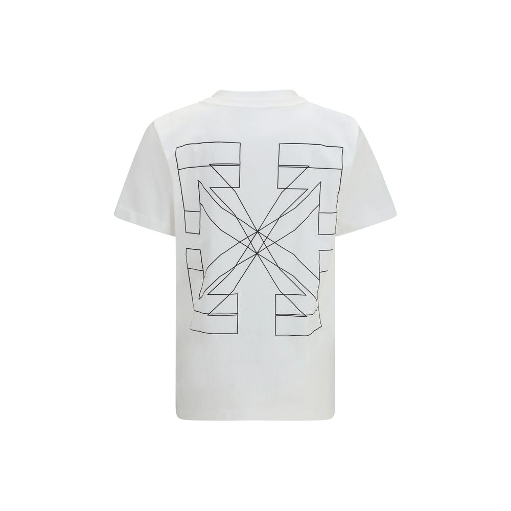 Elevate your wardrobe with the Off-White Big Double Arrow T-Shirt, crafted from 100% cotton for unparalleled comfort and timeless style, perfect for the discerning individual.