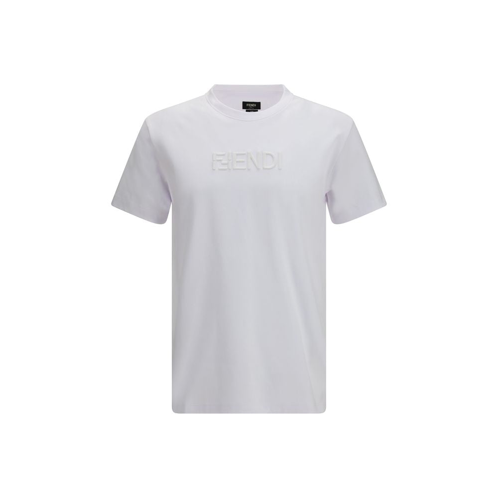 Elevate your wardrobe with the Fendi White Cotton T-Shirt, a luxurious blend of 100% cotton and refined design, embodying timeless sophistication for the discerning individual.