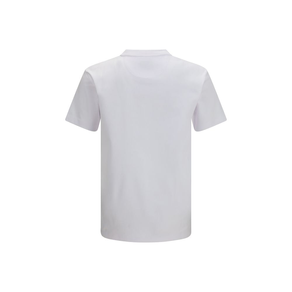 Elevate your wardrobe with the Fendi White Cotton T-Shirt, a luxurious staple crafted from 100% cotton, embodying timeless elegance and sophisticated comfort.