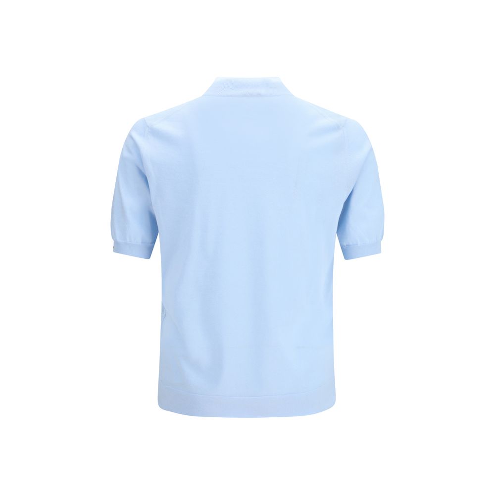 Discover the Prada Blue Cotton Sweatshirt, a masterpiece of Italian craftsmanship in 100% cotton, blending elegance and comfort for the discerning individual.