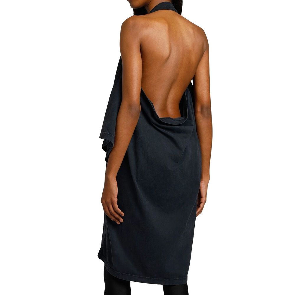Balenciaga Black Cotton Casual Dress - Artisanal Luxury Couture