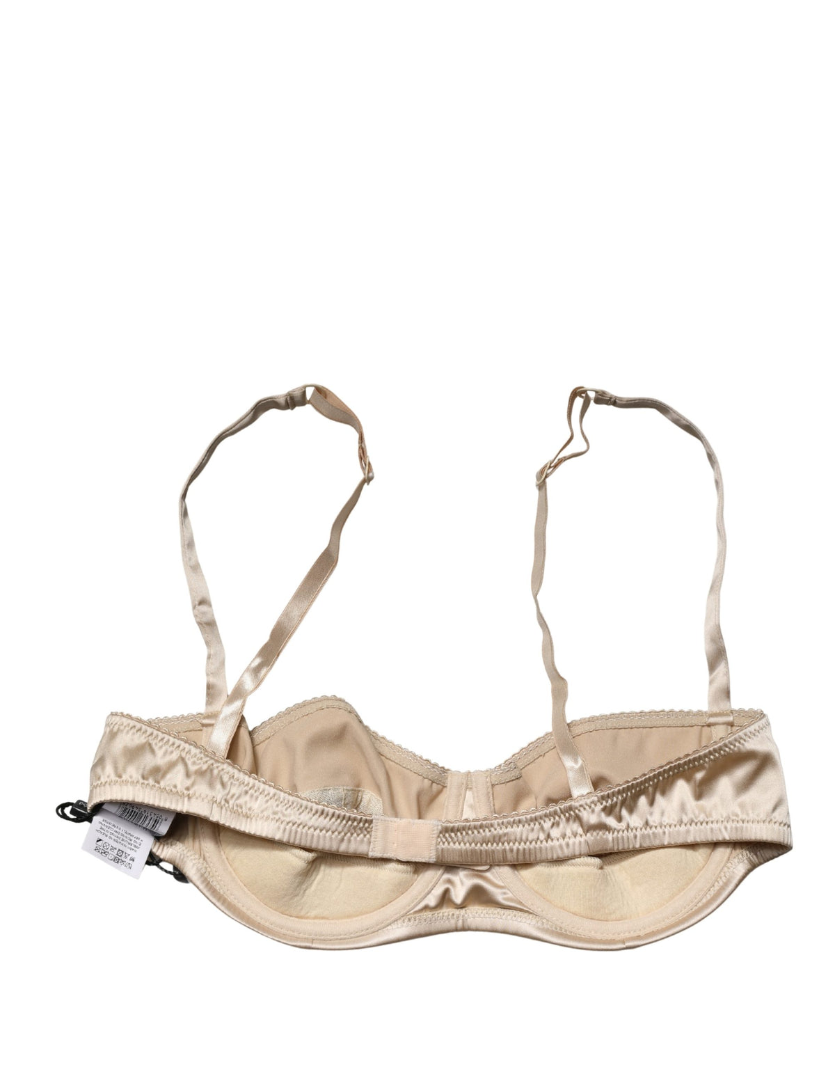 Dolce & Gabbana Beige Semi-Pad Underwire Balconette Bra Couture