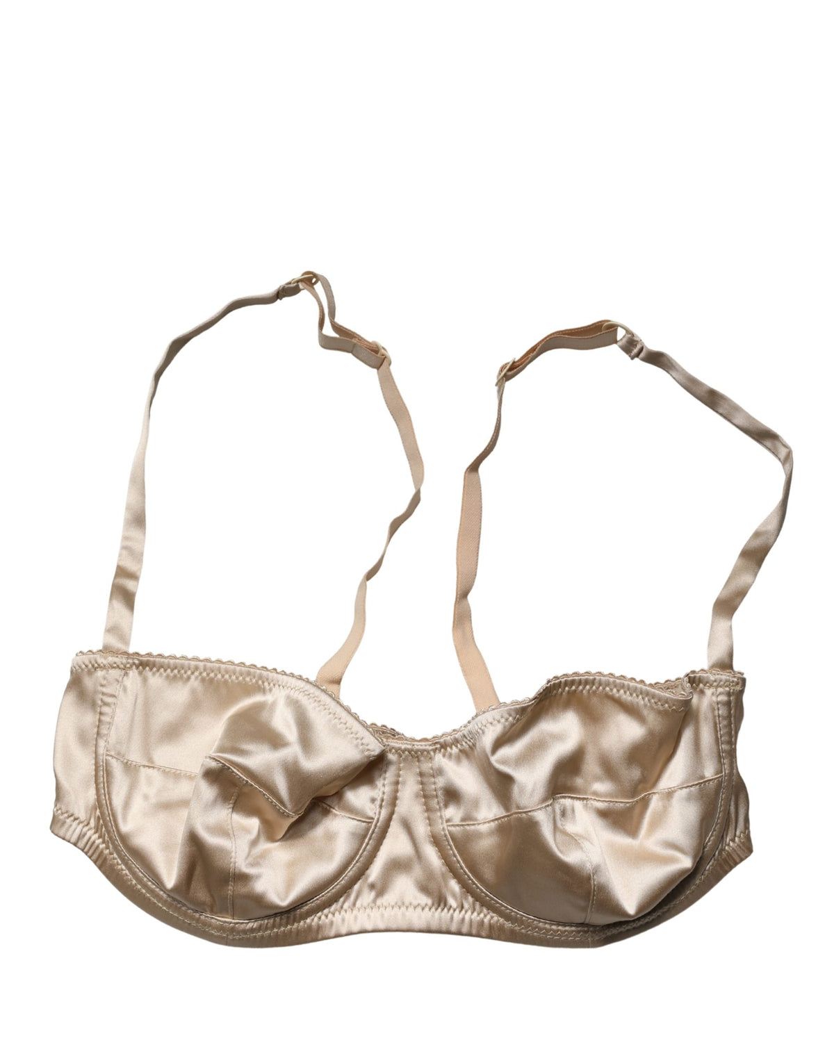 Dolce & Gabbana Beige Semi-Pad Underwire Balconette Bra Couture