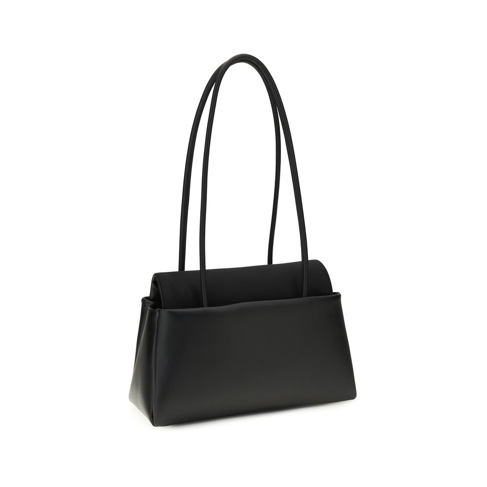 Prada Black Calf Leather Bos Taurus Handbag