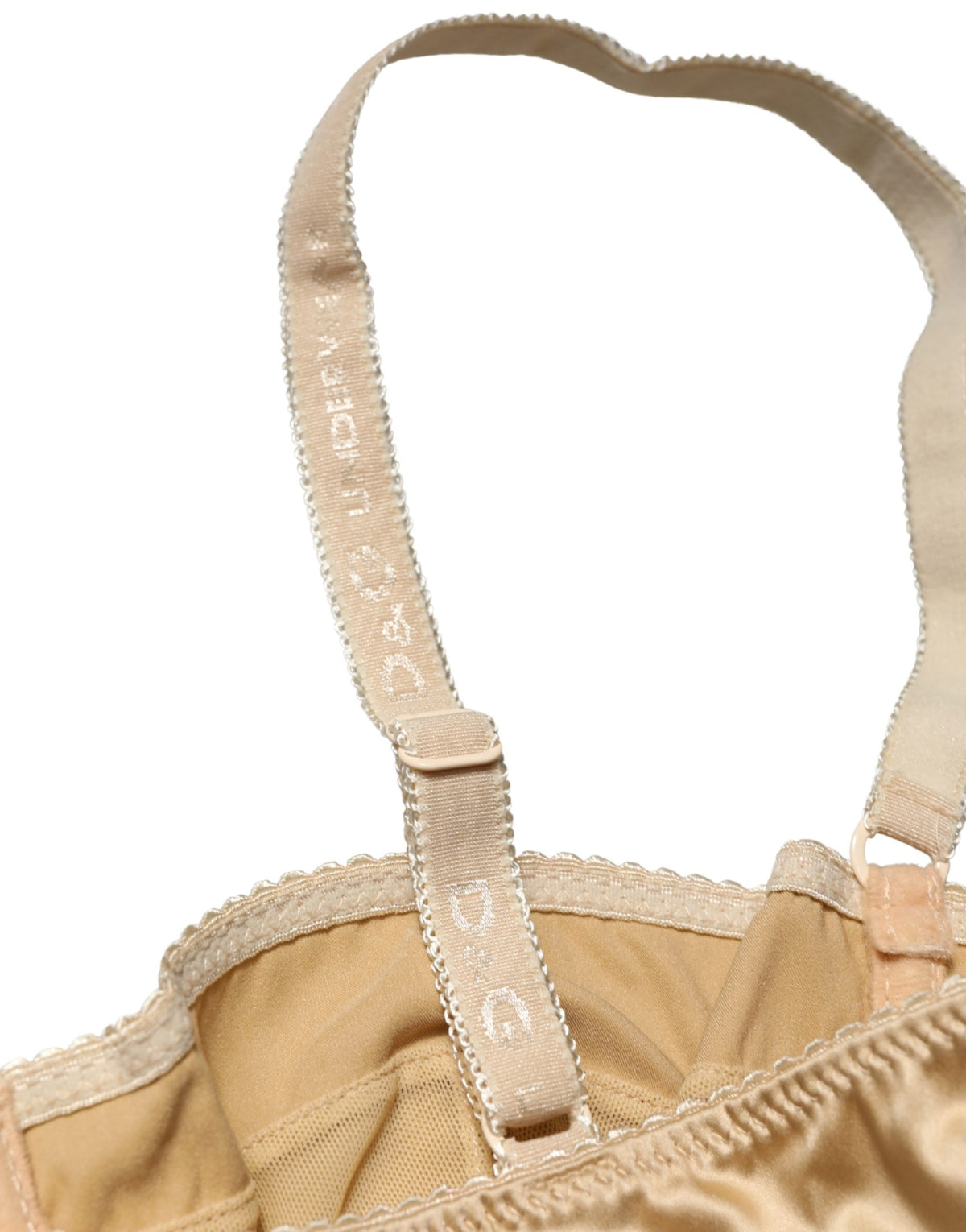 Dolce & Gabbana Beige Semi-Pad Underwire Balconette Bra Couture