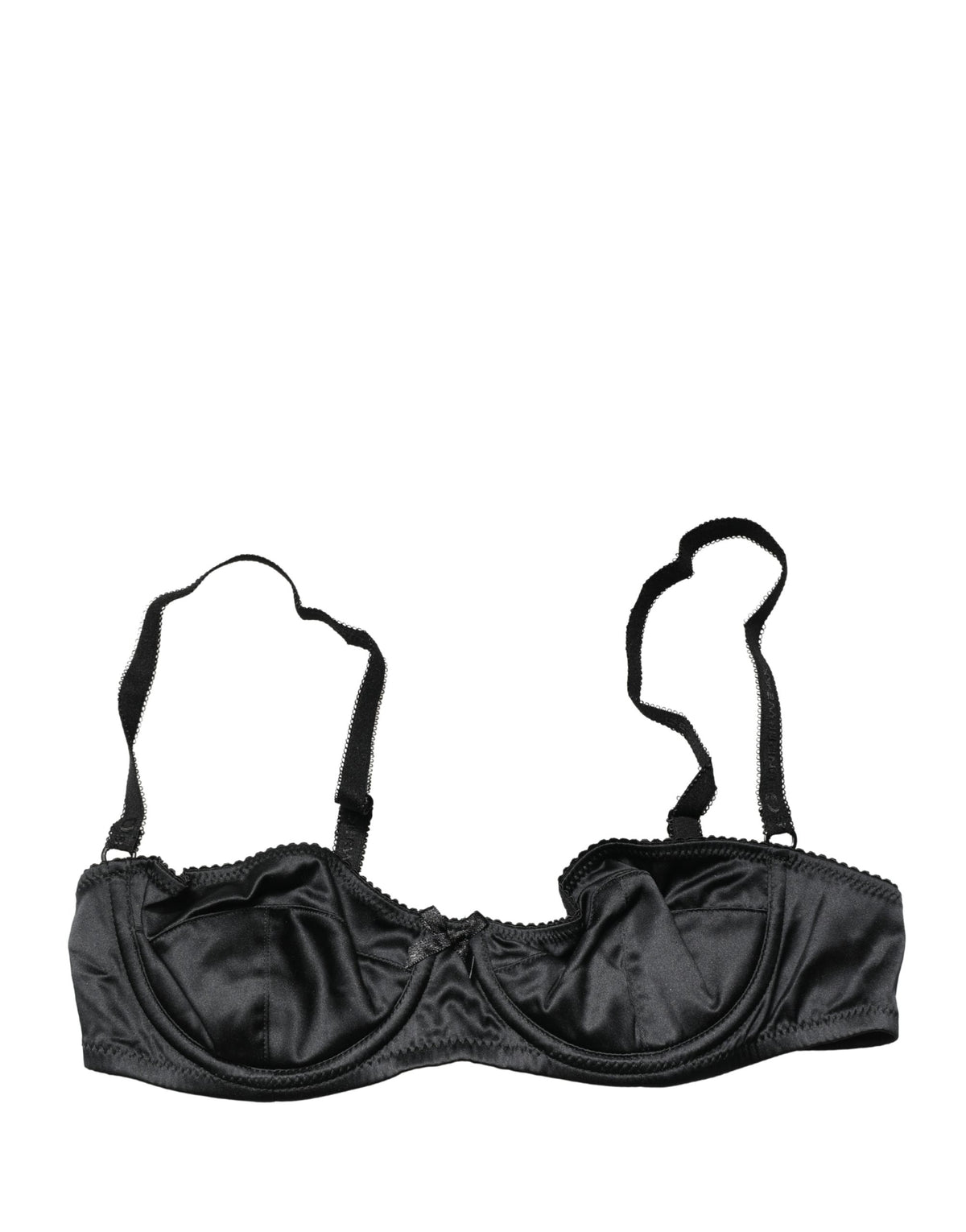 Dolce & Gabbana Black Semi-Pad Underwire Balconette Bra Couture
