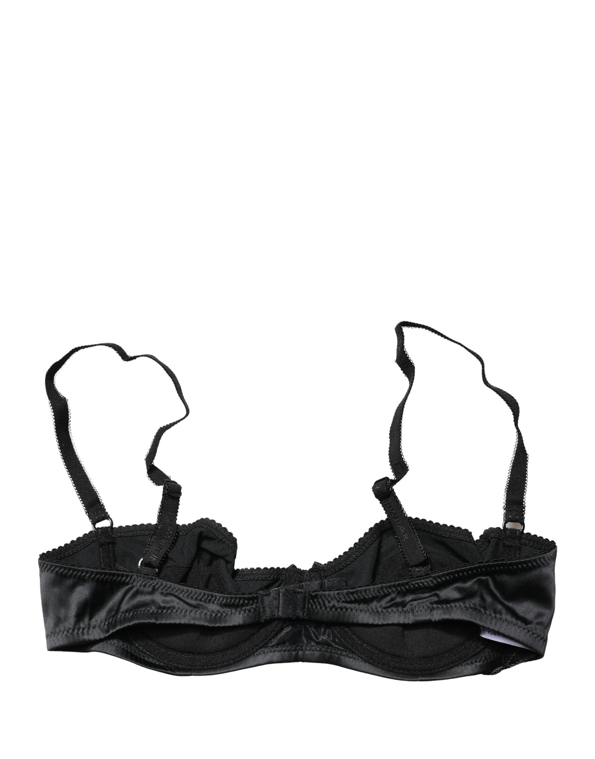 Dolce & Gabbana Black Semi-Pad Underwire Balconette Bra Couture