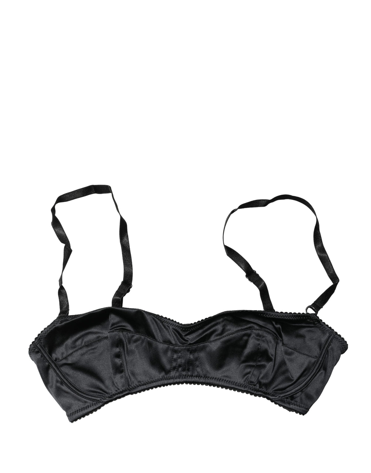 Dolce & Gabbana Black Semi-Pad Underwire Balconette Bra Couture