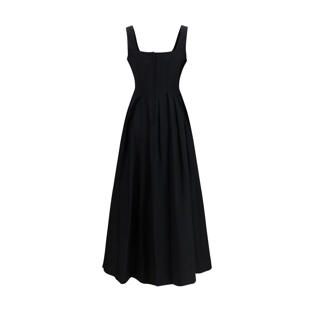 Experience the allure of the Max Mara Black Cotton Casual Dress, crafted from luxurious heavy washed cotton for timeless elegance and sophisticated style.