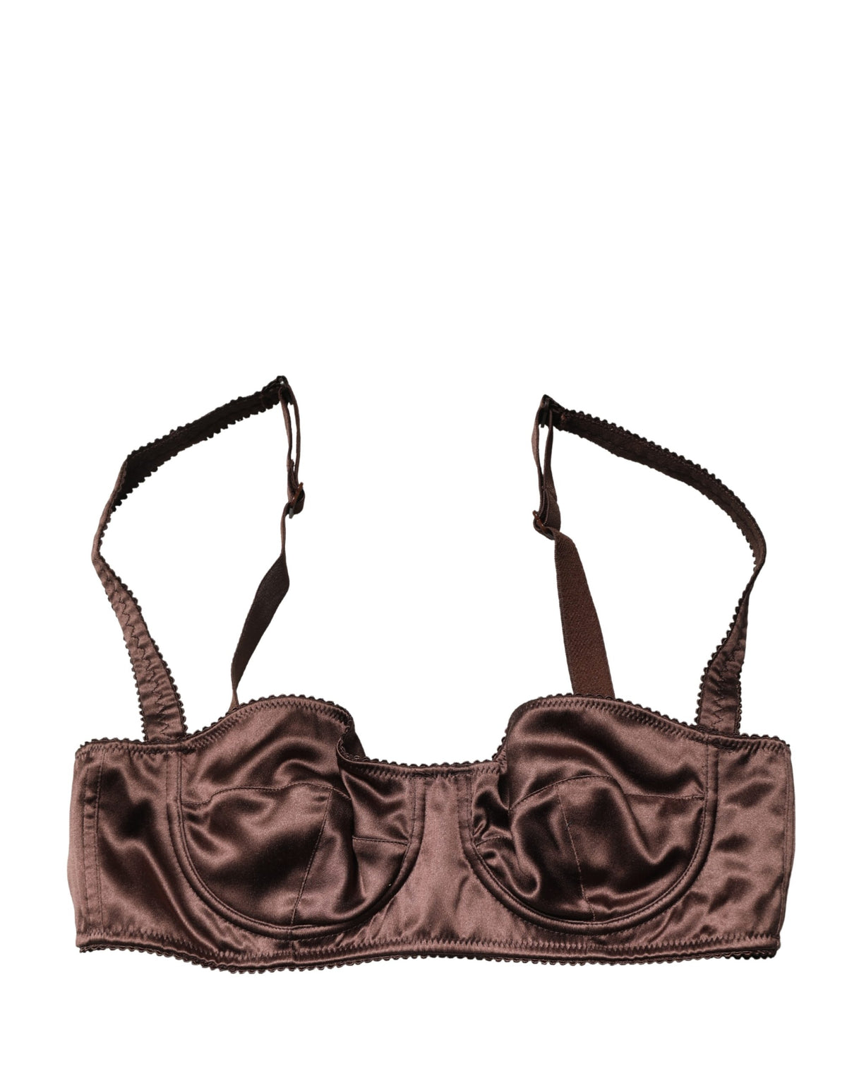 Dolce & Gabbana Brown Semi-Pad Underwire Balconette Bra Couture