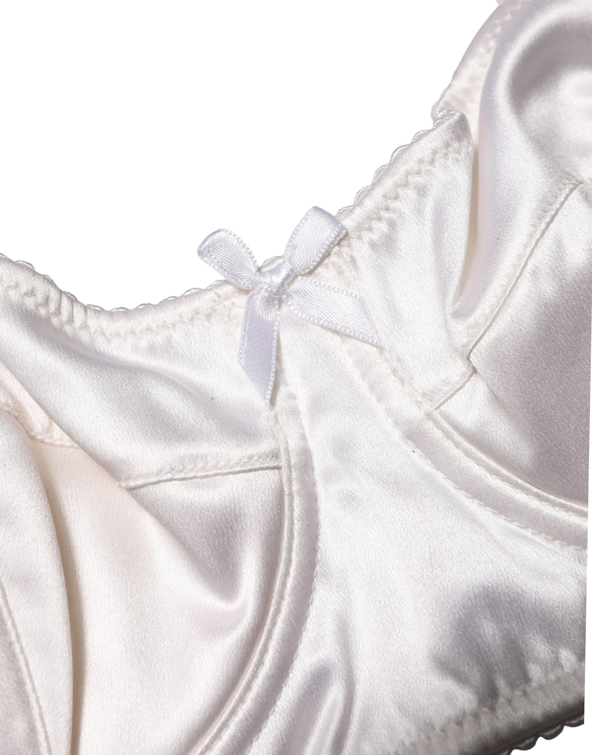 Dolce & Gabbana White Semi-Pad Underwire Balconette Bra Couture