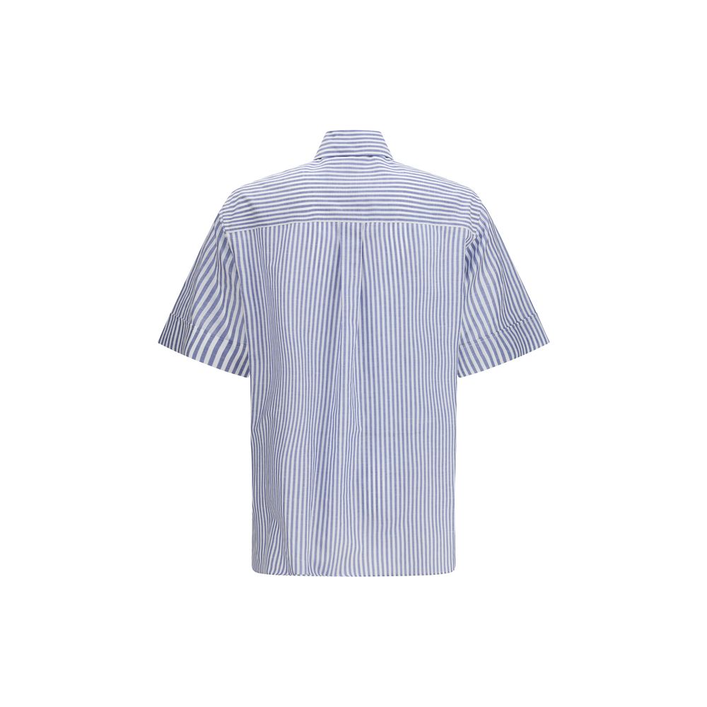 Valentino Multicolor Cotton Shortsleeve Shirt - Timeless Luxury
