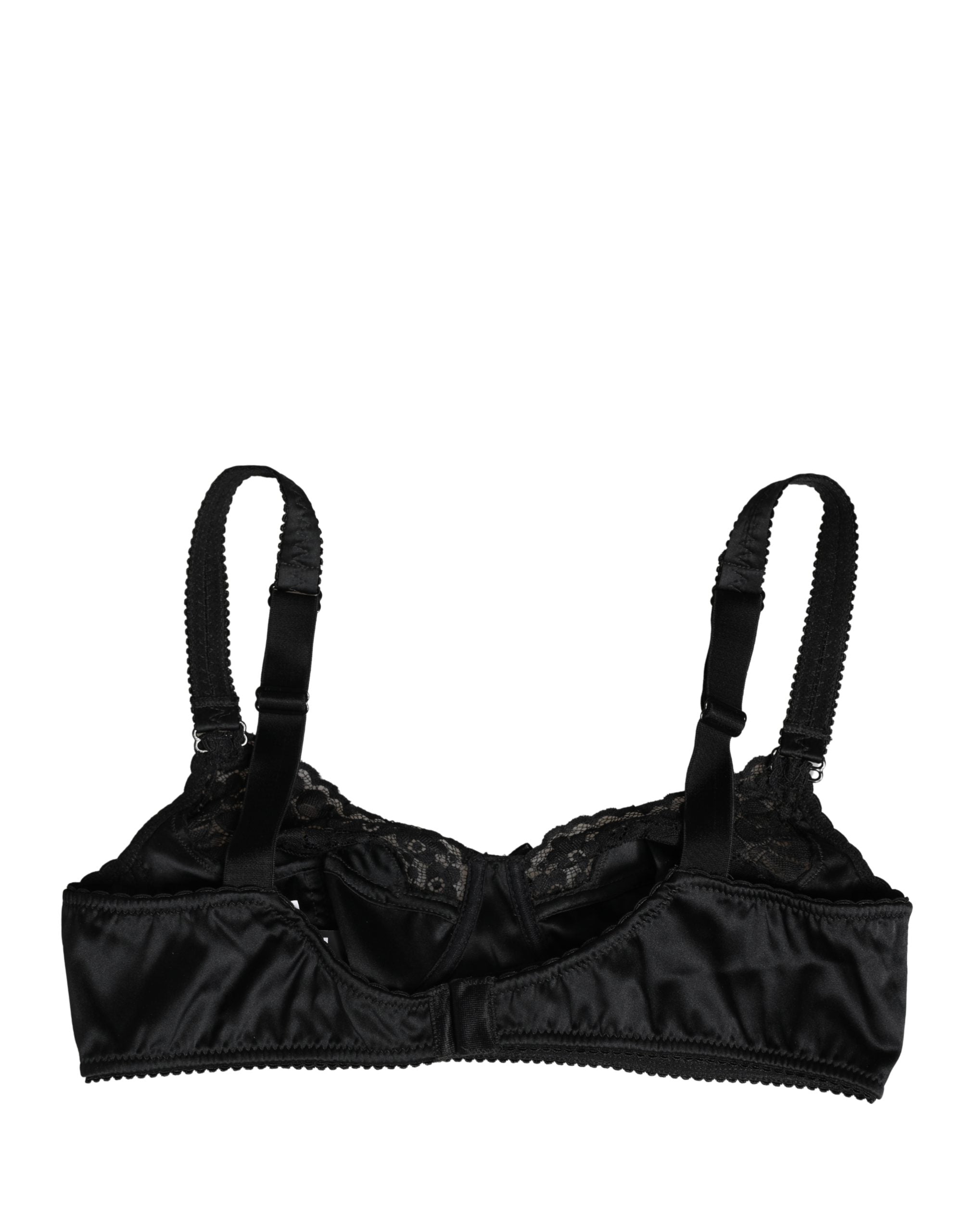 Dolce & Gabbana Black Semi-Pad Underwire Balconette Bra - Couture