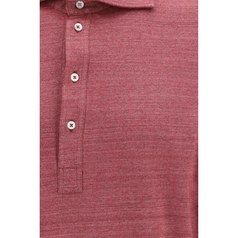 Brunello Cucinelli Multicolor Linen Polo Shirt - Timeless Elegance