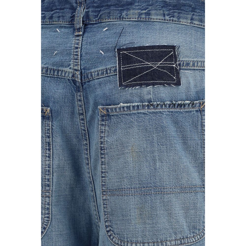 Maison Margiela Blue Cotton Relaxed Fit Jeans - Luxury Denim Artistry