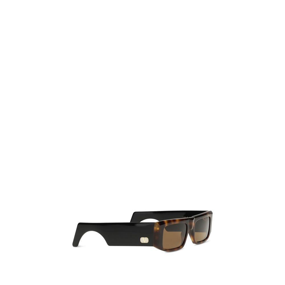 Valentino Garavani Brown Acetate Sunglasses - Timeless Elegance