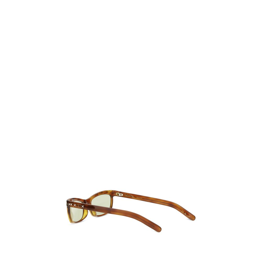 Valentino Garavani Brown Acetate Sunglasses - Timeless Luxury