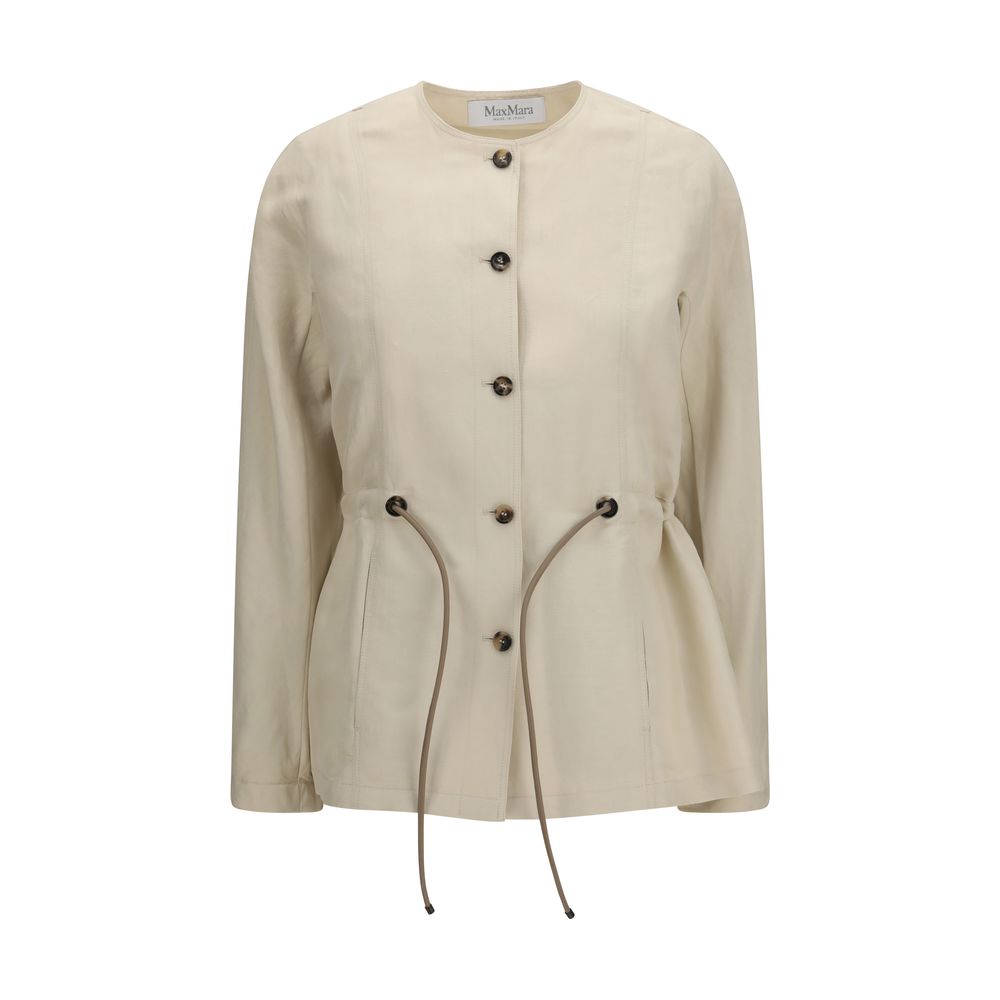 Max Mara Carezza Jacket - Exquisite Linen & Silk Elegance