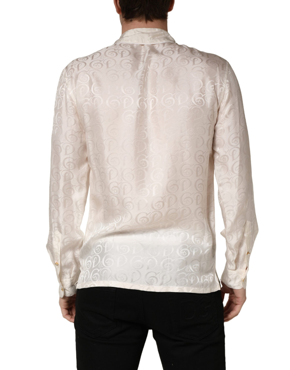 Dolce & Gabbana Silk Long Sleeve Shirt - Timeless Elegance
