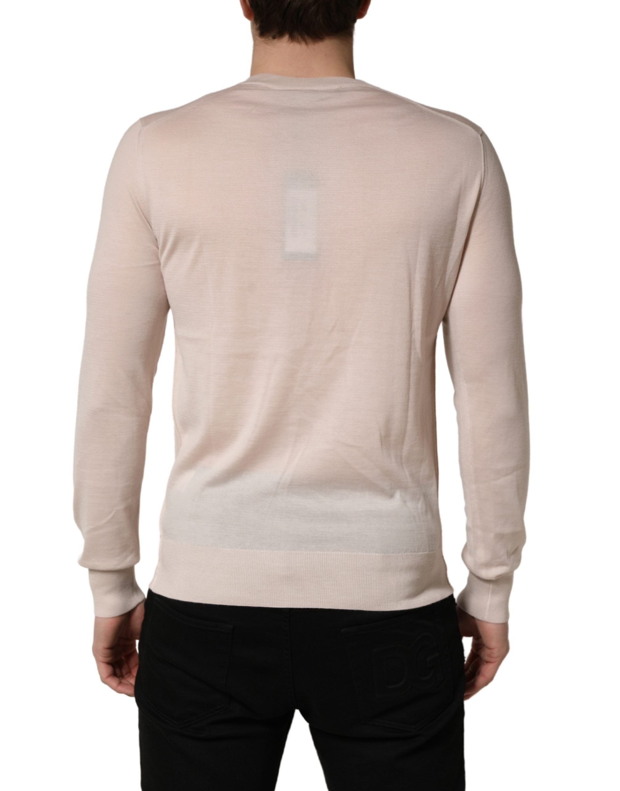 Dolce & Gabbana Cashmere V-neck Pullover Sweater - Timeless Luxury