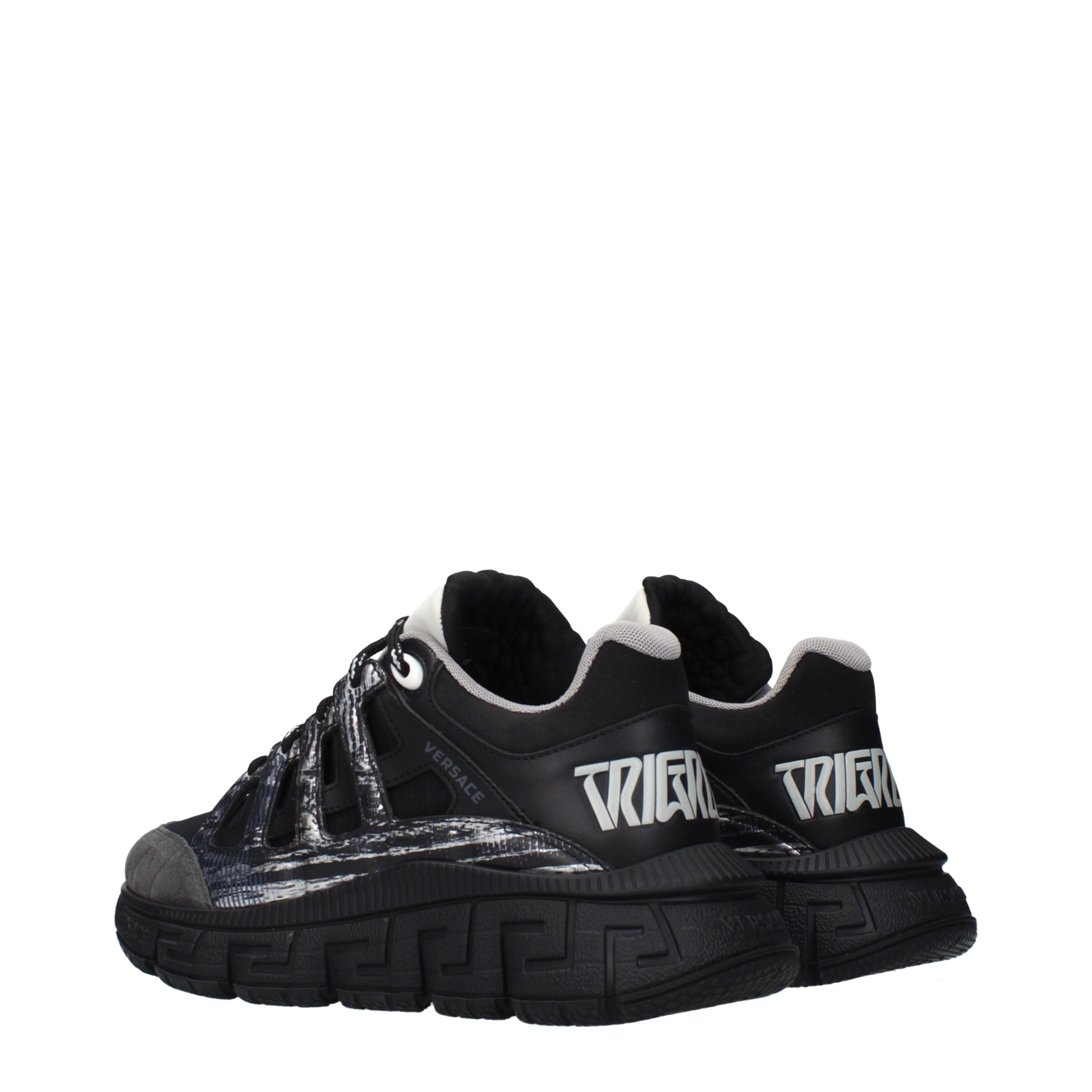 Step into the realm of luxury with Versace Black Fabric Athletic Sneakers, where exquisite craftsmanship meets timeless elegance for the discerning connoisseur.