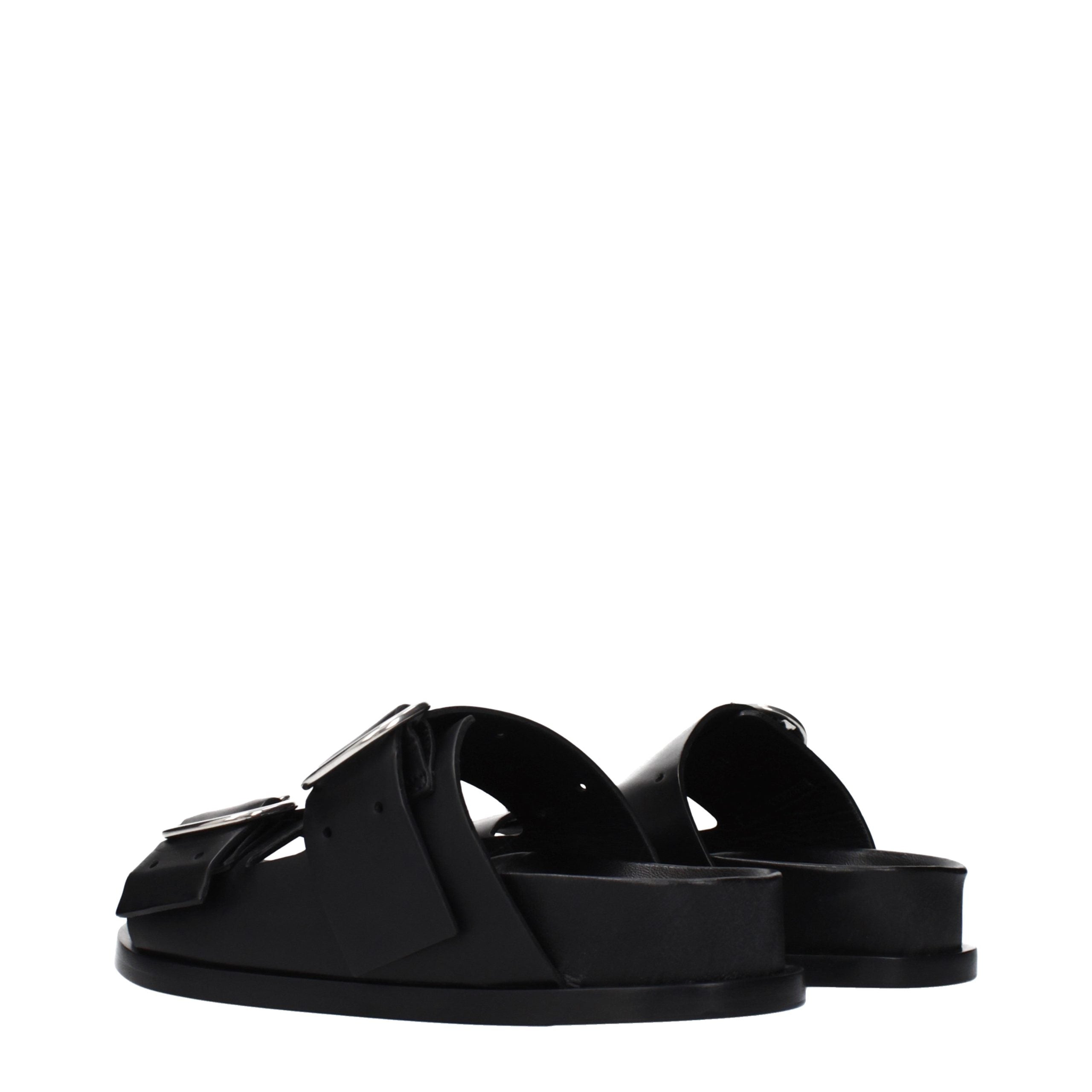 Experience the exquisite allure of Jil Sander Black Leather Slippers, where luxurious craftsmanship meets timeless elegance, perfect for the discerning individual.