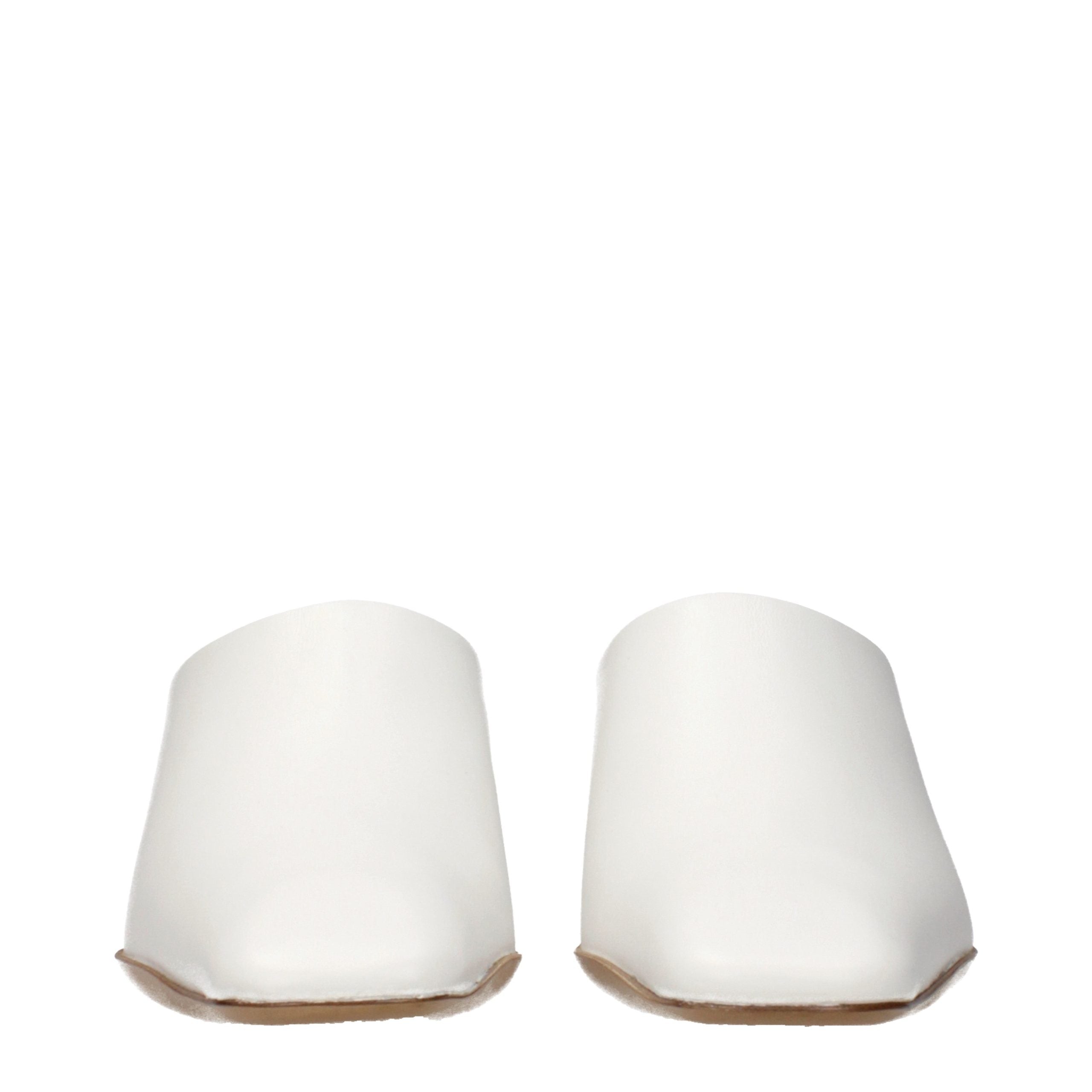 Experience the allure of Jil Sander White Leather Slippers, where exquisite craftsmanship meets timeless elegance, perfect for those who appreciate luxury in every step.