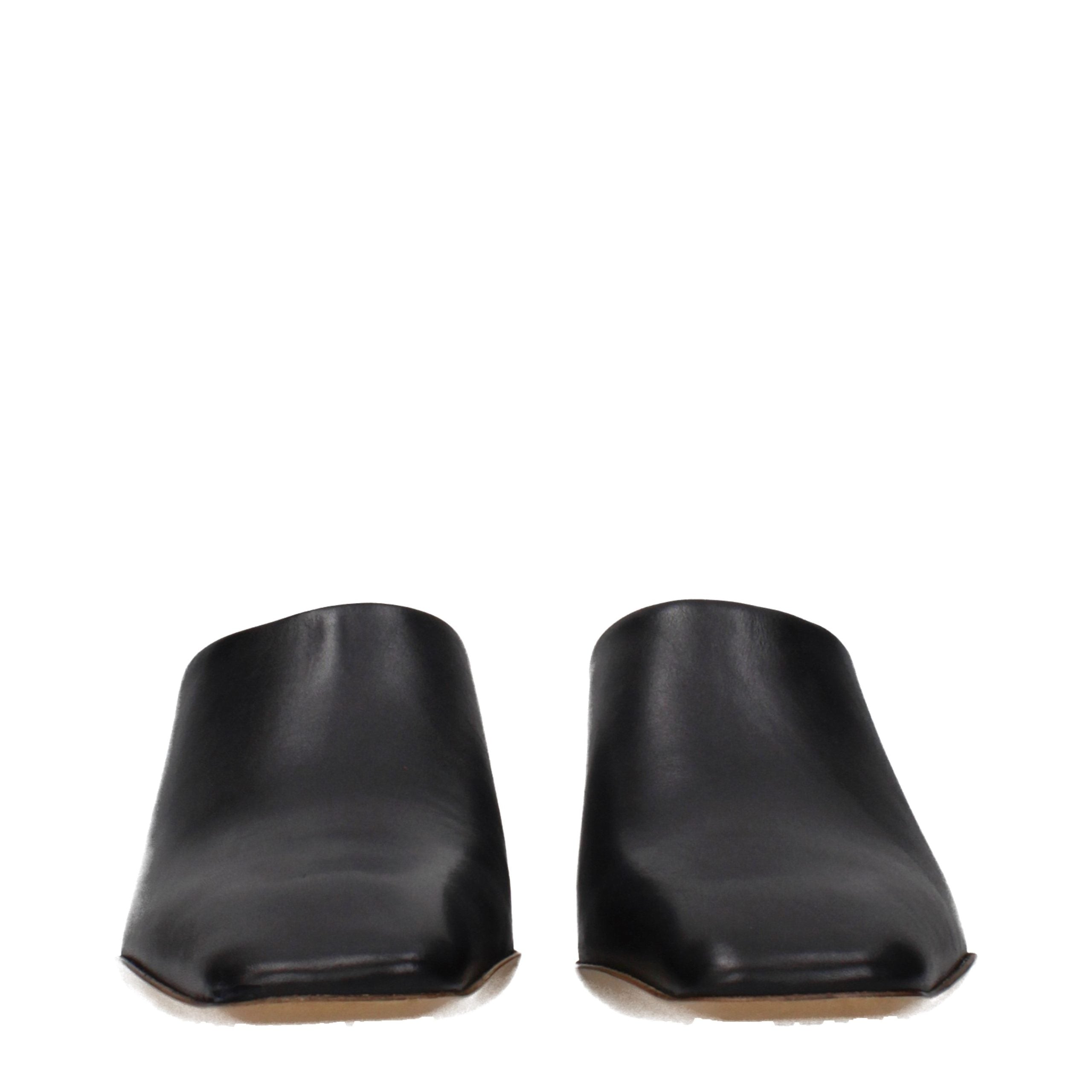 Indulge in the elegance of Jil Sander Black Leather Slippers, where exquisite craftsmanship and timeless sophistication elevate your luxury lifestyle.