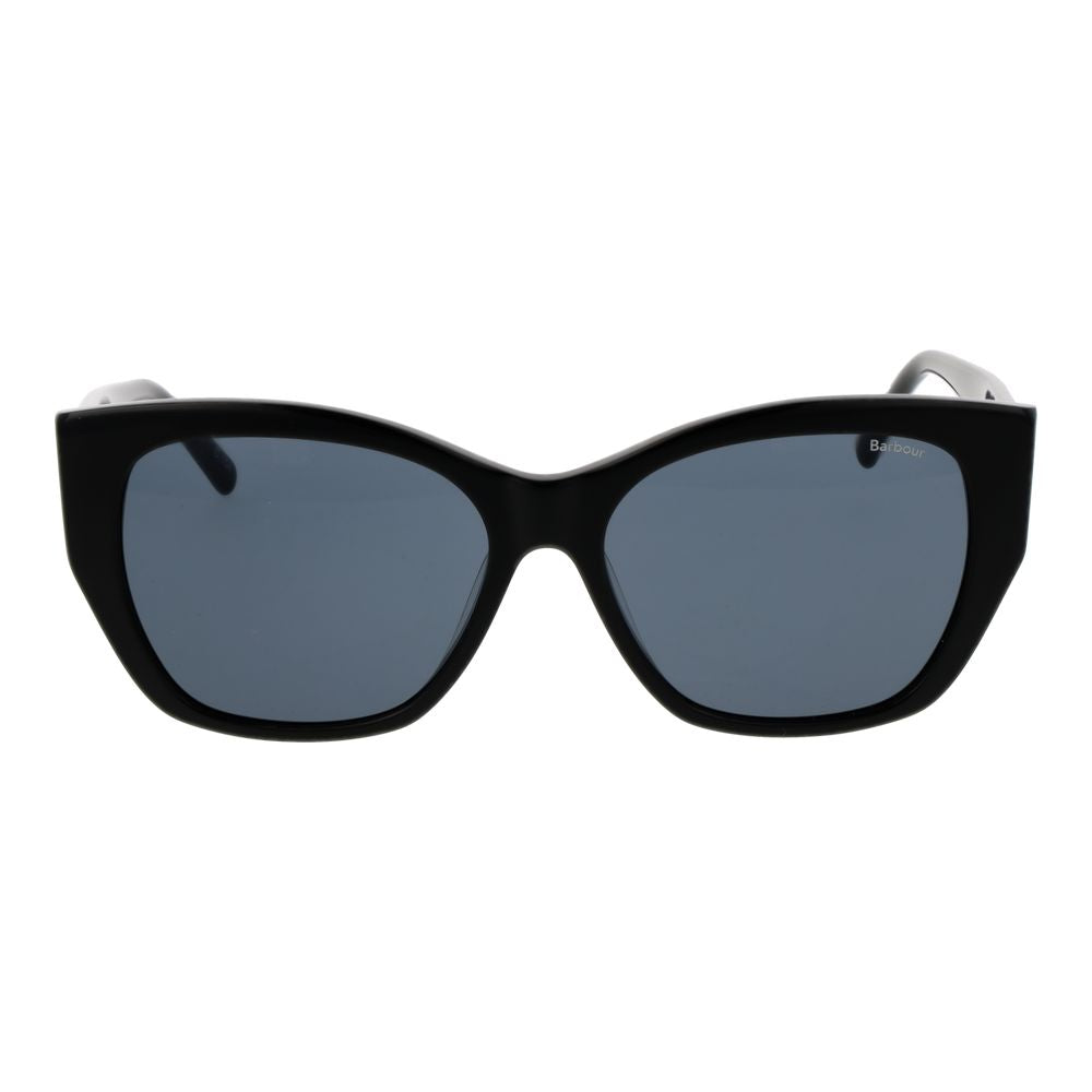 Indulge in the exquisite Barbour Black Acetate Sunglasses, where timeless elegance meets modern sophistication, offering unparalleled UVA and UVB protection for the discerning individual.