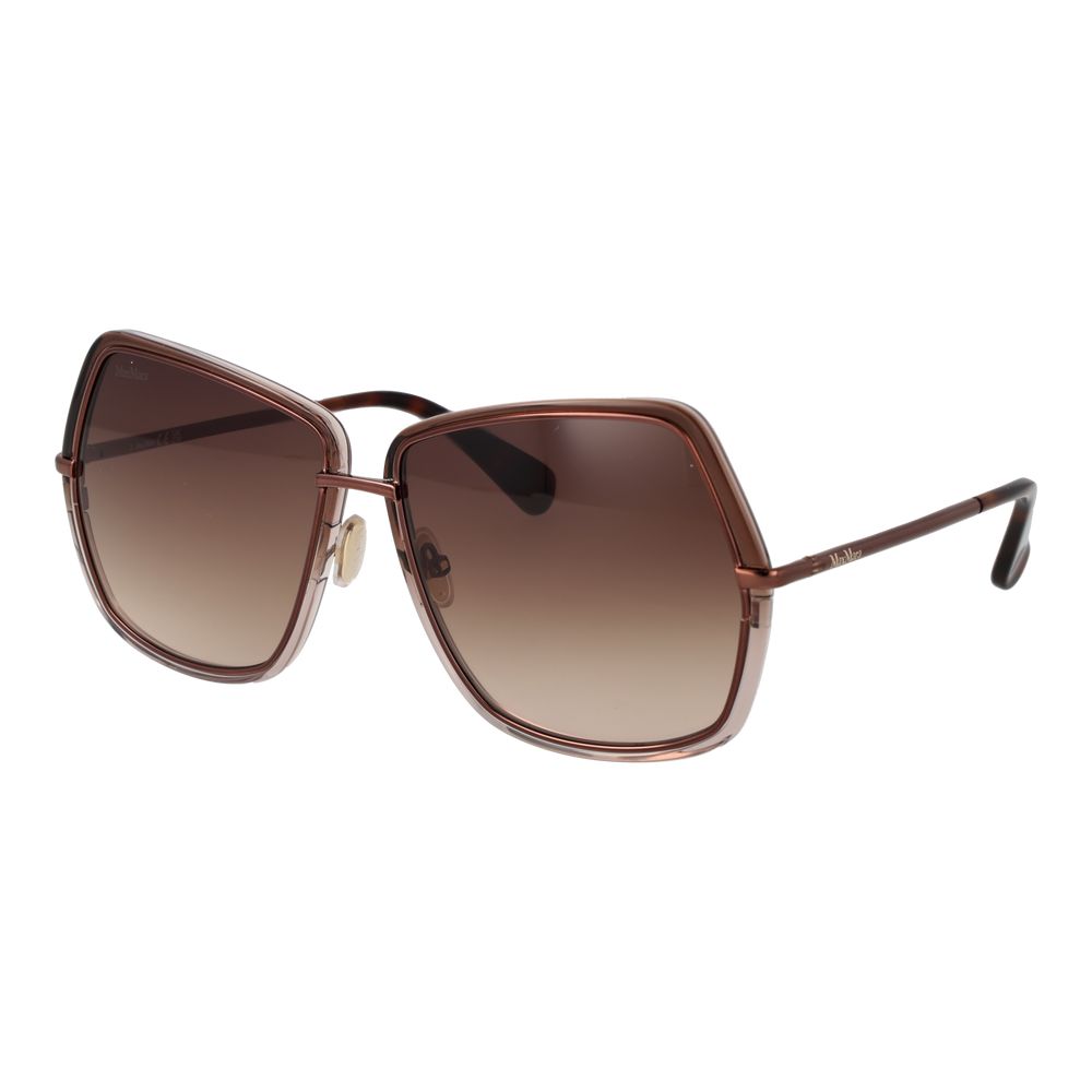 Elevate your style with Max Mara Bronze Metal Sunglasses, where exquisite craftsmanship meets timeless elegance, perfect for the discerning individual seeking sophistication.