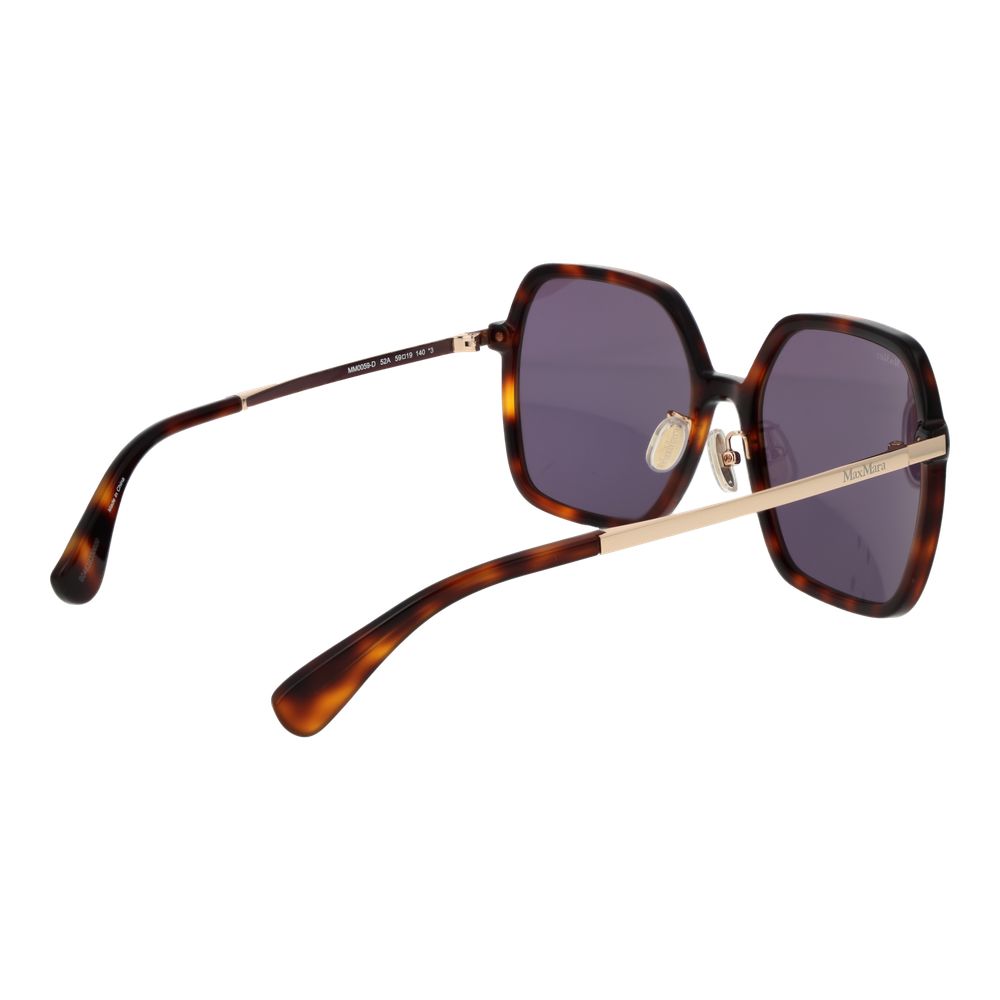 Indulge in the exquisite Max Mara Brown Acetate Sunglasses, where luxurious design meets unparalleled craftsmanship, elevating your style to new heights of sophistication.